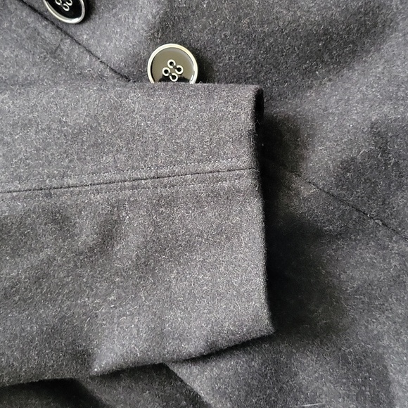 EUC like new wool Hydraulic women's black double breast pea coat oversized 3X - Picture 11 of 13